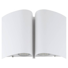 Подсветка архитектурная влагозащищенная светильник настенный светодиодный EGLO Suesa LED 4х2,5Вт сталь белый