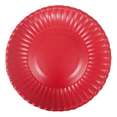Тарелки, миски одноразовые набор тарелок Красные 6шт 23см бумага