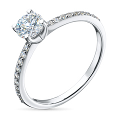 Кольцо из белого золота э4012кц01230951_white ЭПЛ Даймонд
