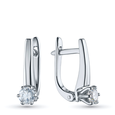 Серьги из белого золота э4712сг03220202_white ЭПЛ Даймонд