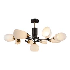 Люстра Потолочная люстра IMEX MD.3862-9-S BK+CP