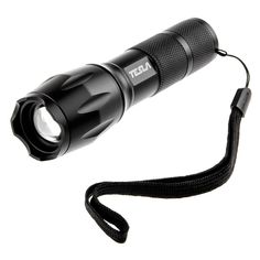 Фонарик Ручной светодиодный фонарь Tesla от батареек 133х37 350 лм FLF