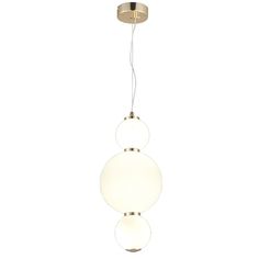 Светильник Подвесной светодиодный светильник Natali Kovaltseva Loft Led Lamps 81100/3C Gold White