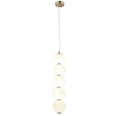 Светильник Подвесной светодиодный светильник Natali Kovaltseva Loft Led Lamps 81100/5C Gold White