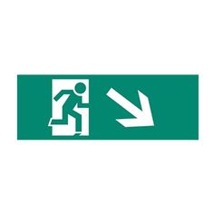 Пиктограмма ФАZA ДСА Направление к эвакуационному выходу направо вниз 5035164 ФАzА