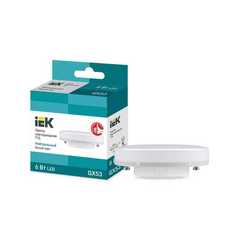 Лампочка Лампа светодиодная IEK GX53 6W 4000K матовая LLE-T80-6-230-40-GX53