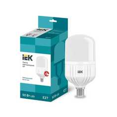Лампочка Лампа светодиодная сверхмощная IEK E27 50W 4000K матовая LLE-HP-50-230-40-E27