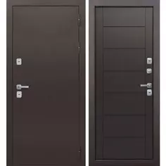 Дверь входная металлическая Изотерма 960x2050 мм правая цвет темный кипарис Ferroni