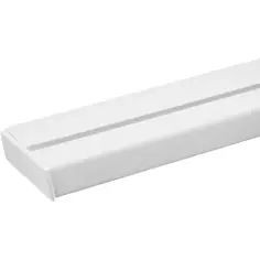 Карниз шинный однорядный «Эконом» в наборе 200 см пластик цвет белый Без бренда
