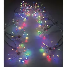Гирлянда светодиодная фейерверк Christmas электрическая 1.8 м свет цветной RGB Без бренда