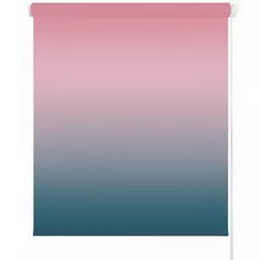 Штора рулонная Градиент 80x170 см цвет сине-розовый Legrand
