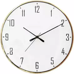 Часы настенные Apeyron ML200-915 ø33 см металл цвет золотой Без бренда