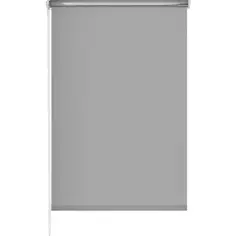 Штора рулонная блэкаут Silver 60x175 см серая Garden
