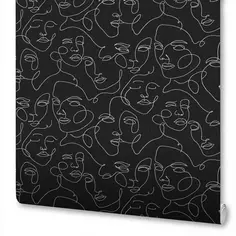 Обои флизелиновые Wallsecret Picasso черные 1.06 м 8754-29