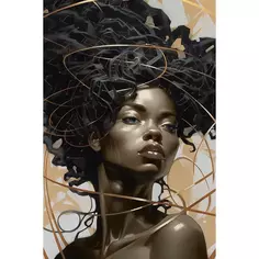 Картина на холсте Постер-лайн Африканка 2 40x60 см