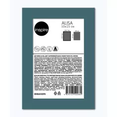 Рамка Inspire Alisa 10x15 см цвет бирюзовый