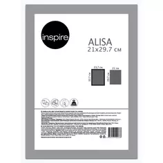 Рамка Inspire Alisa 21x29.7 см цвет серый