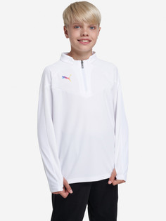 Толстовка футбольный для мальчиков PUMA Individualfinal, Белый