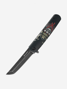 Нож складной туристический Ganzo G626-BS черный самурай, Черный