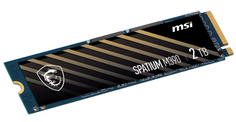 Накопитель SSD M.2 2280 MSI SPATIUM M390 NVME M.2 2TB 2TB PCIe Gen4x4 NVMe 1.3 3300/3000MB/s IOPS 420K/550K MTBF 1.5M 1200 TBW