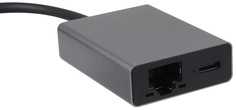 Концентратор VCOM CU4591 TypeC/RJ45+PD 100Вт, aluminium shell