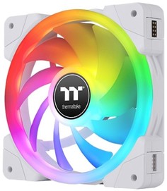 Вентилятор для корпуса Thermaltake SWAFAN EX14 RGB White TT Premium Edition CL-F162-PL14SW-A 140x140x25mm, 500-2000RPM, 34.5 dBA, 81.6CFM, 3 Pack, whi