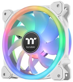 Вентилятор для корпуса Thermaltake SWAFAN 14 RGB White TT Premium Edition CL-F146-PL14SW-A 140x140x25mm, 500-2000rpm, 34.5 dBA, 77.6 CFM, LED software