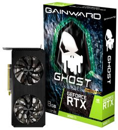 Видеокарта PCI-E Gainward GeForce RTX 3060 Ti Ghost OC (NE6306TS19P2-190AB) 8GB GDDR6 256bit 8nm 1410/14000MHz 3*DP/HDMI RTL