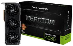 Видеокарта PCI-E Gainward GeForce RTX 4080 Phantom GS (NED4080S19T2-1030P) 16GB GDDR6X 256bit 5nm 2205/22400MHz 3*DP/HDMI RTL