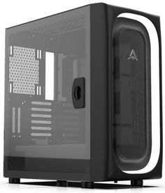 Корпус eATX ALSEYE Ai-B(Ai20025) черный, без БП, боковая панель из закаленного стекла, USB 3.0, 2*USB 2.0, audio