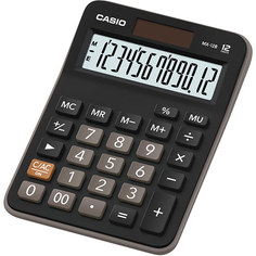 Калькулятор настольный Casio MX-12B-W-EC 12 разрядов, коричневый/черный