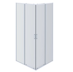 Душевой уголок Акватек AQ ARI KV09020BL 90х90х200, квадратный, стекло прозрачное, профиль черный