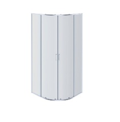 Душевой уголок Акватек AQ ARI RO 09020BL 90х90х200, полукруг, стекло прозрачное, профиль черный