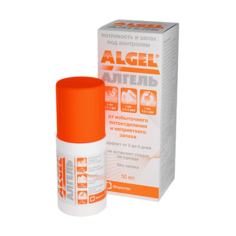 Дезодорант-ролик ALGEL Антиперспирант от избыточного потоотделения и неприятного запаха 50 Алгель