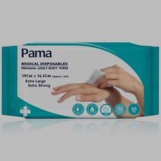 Средства для ухода за руками PAMA Влажные салфетки антибактериальные 55