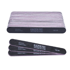 Набор пилок для ногтей KAIZER PRO Набор прямых мягких пилок на пластиковой основе #150/220