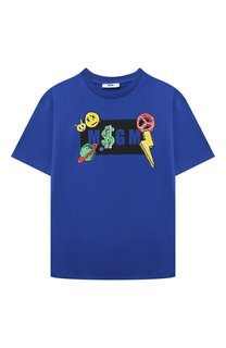 Хлопковая футболка MSGM kids