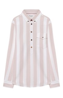 Хлопковая рубашка Brunello Cucinelli