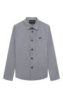 Хлопковая рубашка Emporio Armani