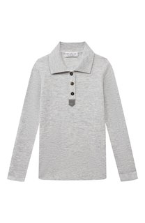 Поло из кашемира и вискозы Brunello Cucinelli