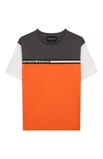 Хлопковая футболка Emporio Armani