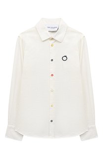 Хлопковая рубашка Trussardi junior