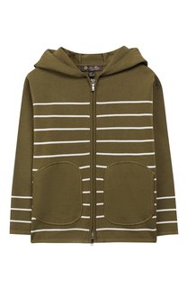Кардиган из хлопка и шелка Loro Piana