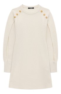 Шерстяное платье Balmain