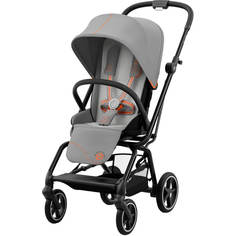Детская коляска Cybex Eezy S Twist+ 2 BLK Lava Grey с дождевиком и бампером