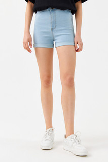шорты джинсовые женские Шорты мини джинсовые облегающие с подворотами Befree