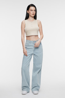 Топ-майка хлопковый укороченный с кнопками Befree