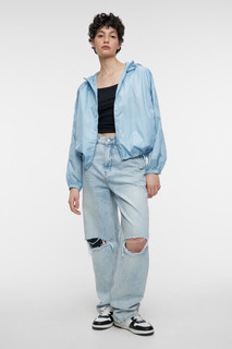 куртка женская Куртка-ветровка oversize укороченная с капюшоном Befree