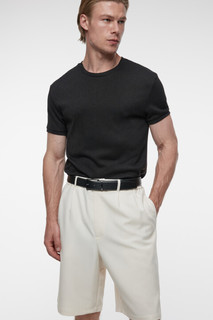 брюки мужские Шорты короткие прямые с поясом на завязках Befree