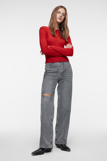 блузка женская Лонгслив тонкий облегающий с вырезом-лодочкой Befree